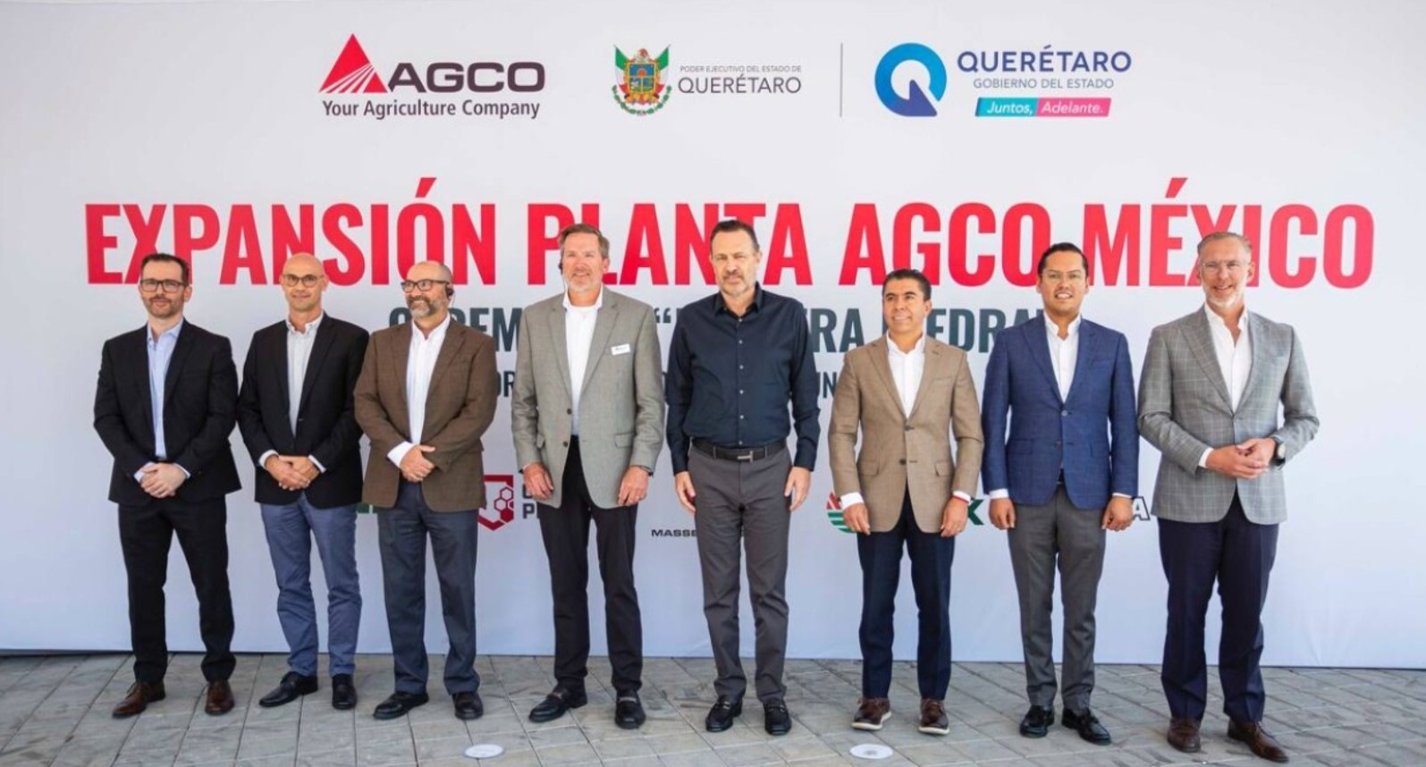La compañía AGCO anunció una inversión de 45 millones de dólares para establecer una planta de ensamble de maquinaria agrícola en el municipio de Corregidora